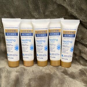 Set of 5 Gold Bond Ultimate Healing Skin Therapy Lotion w/ Aloe Vera 1oz travel